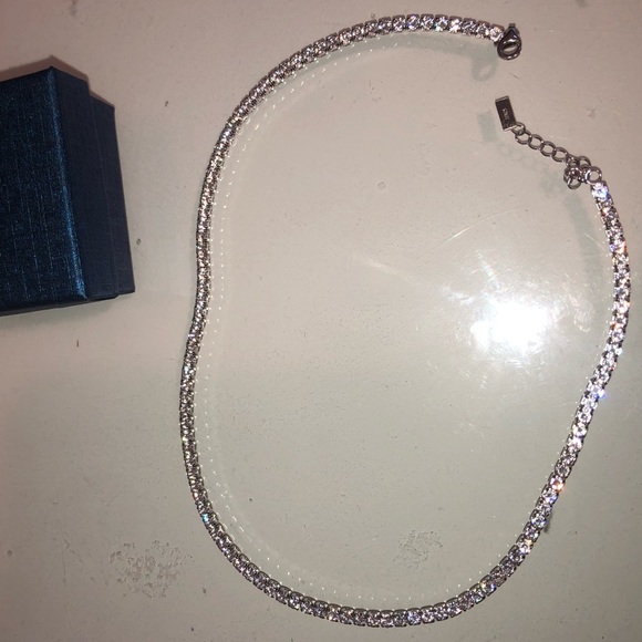 Necklace silver925 with zircon stones - Picture 2 of 4